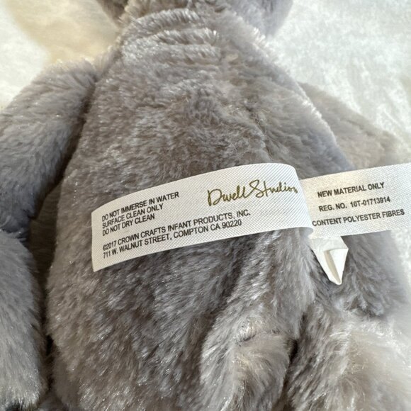 Sweet‎ Fawn Super Soft Plush, Gray/Ivory Deer by Dwell Studio 14” - Picture 4 of 8